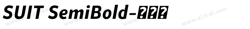 SUIT SemiBold字体转换 SUIT SemiBold字体转换